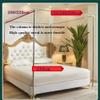 MIDUNU Four-Post Canopy Bed Curtain, Princess Style, Embroidered Lace and Ruffles, Double-Layer Sheer Mesh Mosquito Net for Girls and Adults view 4