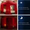MIDUNU Princess Bed Canopy Mosquito Net, 4-Post Canopy Curtains, Double-Layer Embroidered Lace, Blackout Curtains for Double Bed, 2 x 2.2 m, Gray view 3