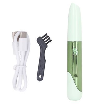 Heated Eyelash Curler, Rechargeable, 4 Temperature Settings, Green