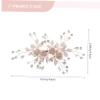 FRCOLOR 5-Piece Bridal Hair Comb Set with Rhinestones view 4
