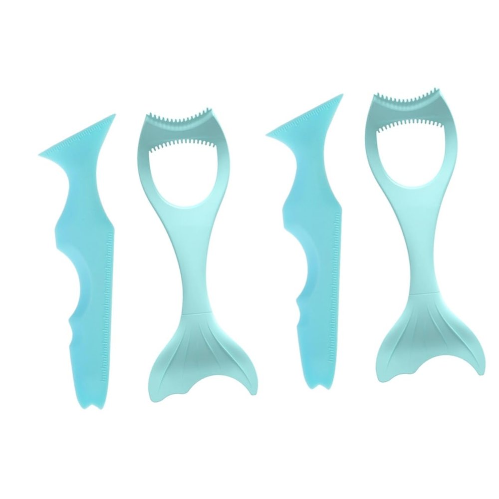 FOMIYES 4-Piece Reusable Silicone Eyeliner Stencil Set