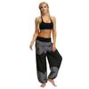 Men's and Women's Retro Loose Printed Yoga Pants, Crotch Jumpsuit, Latex Leggings for Women view 2