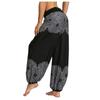Men's and Women's Retro Loose Printed Yoga Pants, Crotch Jumpsuit, Latex Leggings for Women view 4