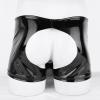Caxndycing Sexy Men's Leather-Look Underwear, Low-Rise Open-Crotch G-String view 2