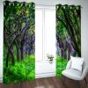 MYPALL 2-Piece Green Forest 3D Blackout Curtains, 75 x 166 cm view 3
