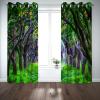 MYPALL 2-Piece Green Forest 3D Blackout Curtains, 75 x 166 cm view 4
