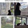 Yuly Cat Window Safety Net, Self-Adhesive, White view 3