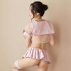 QNCLO Sexy Female Student Cosplay JK Uniform Lingerie Set (Pink 1) view 3