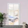 Durable Pet-Proof Screen Door with Double-Sided Zipper, Silver view 2