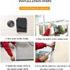 Durable Pet-Proof Screen Door with Double-Sided Zipper, Silver view 4