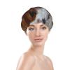 Cute Dog Shower Cap for Women, Reusable Double-Layer Waterproof Hair Cover view 3