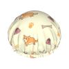 Corgi Print Double-Layer Waterproof Reusable Shower Cap view 1