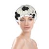 Dalmatian Print Double-Layer Waterproof Reusable Shower Cap view 3