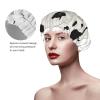 Dalmatian Print Double-Layer Waterproof Reusable Shower Cap view 4