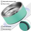 Personalized Stainless Steel Dog Bowls for Small, Medium, and Large Dogs and Cats, Non-Slip Bottom, Green view 3
