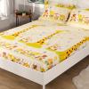 FCLDESHOP Soft Stretch Waterproof Mattress Protector for Kids, Beige, 150 x 200 cm view 2
