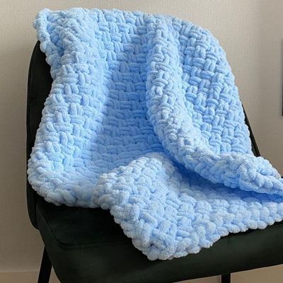 Blanket for Newborns, Blue, 90 x 85 cm