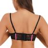 inhzoy Women's Lace Open-Cup Underwire Bra, Push-Up Lingerie, Pink, 4XL view 2