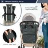 Vnurnrn Blue Sky Flying Airplane Art Mom Bag Diaper Travel Backpack view 4