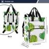Vnurnrn Abstract Cactus Art Mom Diaper Backpack, Large-Capacity Travel Shoulder Bag view 3