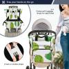 Vnurnrn Abstract Cactus Art Mom Diaper Backpack, Large-Capacity Travel Shoulder Bag view 4
