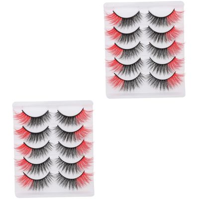 minkissy 10 Pairs Colored False Eyelashes, Dramatic Eyelash Strips, Mink Eyelashes