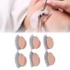 3 Pairs Double-Layer Replacement Eyelids for Eyelash Training, Silicone, Pink view 3