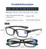 Eyglajdd TR90 Reading Glasses for Women and Men, Rectangular Two-Tone, 3-Pack, Blue-Light Blocking, Gray/Blue/Red, +3.50 view 2