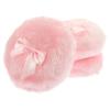 SOESFOUFU 3-Pack Round Cotton Baby Powder Puffs with Plush Bow, Compact and Fast-Drying for Body Care view 1