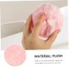 SOESFOUFU 3-Pack Round Cotton Baby Powder Puffs with Plush Bow, Compact and Fast-Drying for Body Care view 3