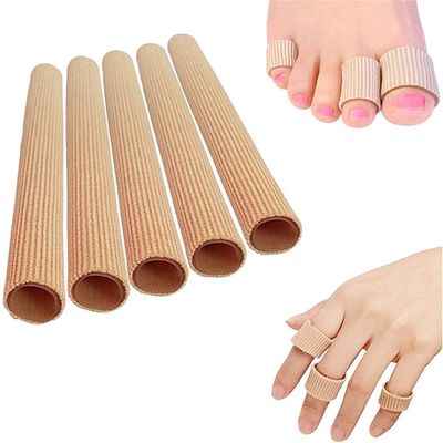 5-Pack Silicone Toe Protectors, Gel Cushion Tubes