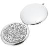 Round Compact Makeup Mirror, Double-Sided with 2x Magnification view 1