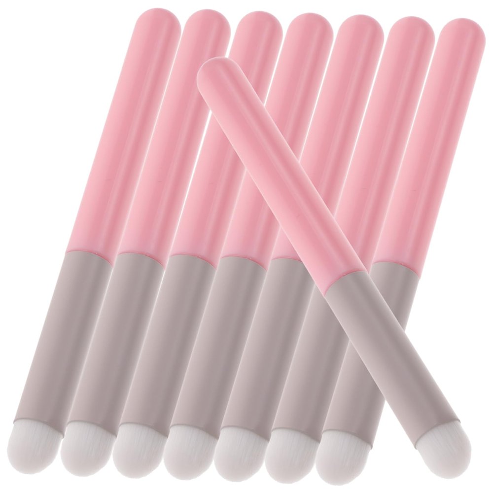FRCOLOR 8-Piece Makeup Brush Set with Lip Balm Applicator and Concealer Brush