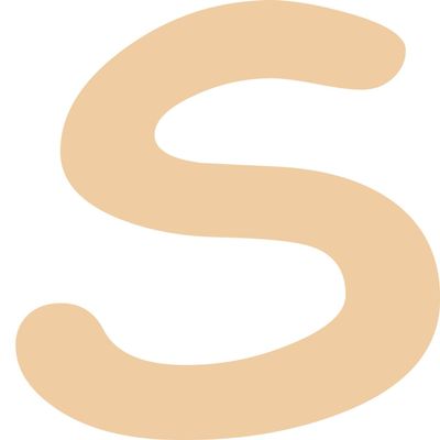 Kleckerliese 8 cm Letter Sticker, Beige, Single Satin-Matte Alphabet Decal