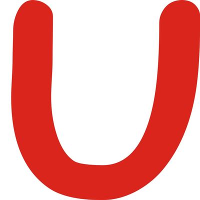 Kleckerliese 6 cm Letter Sticker, Single, Matte, Red U
