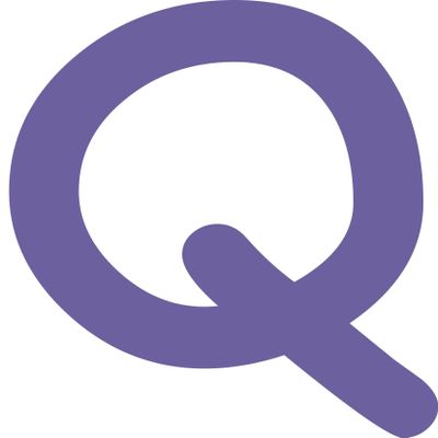 Kleckerliese 10 cm Letter Sticker, Single Q, Satin-Matte A–Z Alphabet Decal, Purple