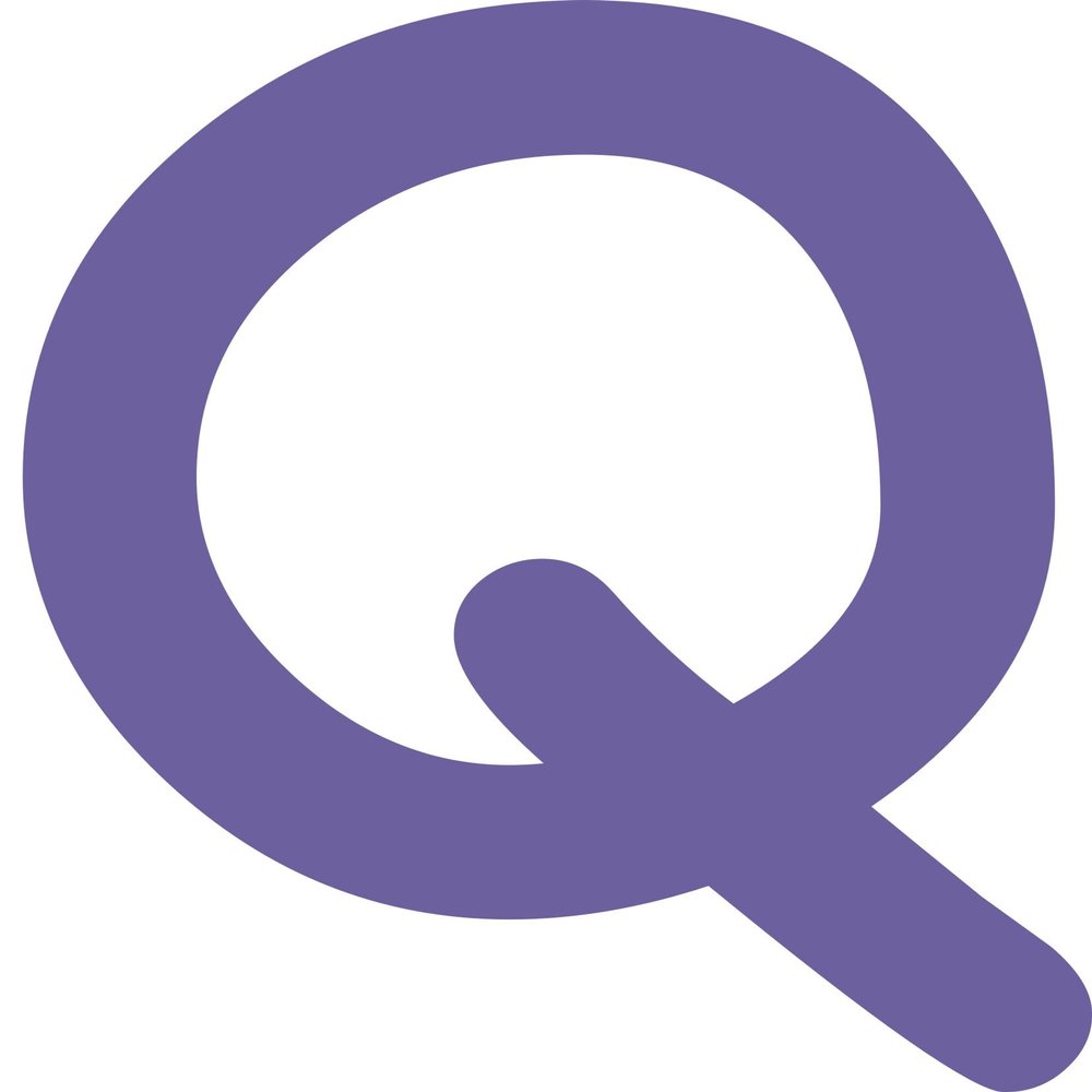 Kleckerliese 10 cm Letter Sticker, Single Q, Satin-Matte A–Z Alphabet Decal, Purple
