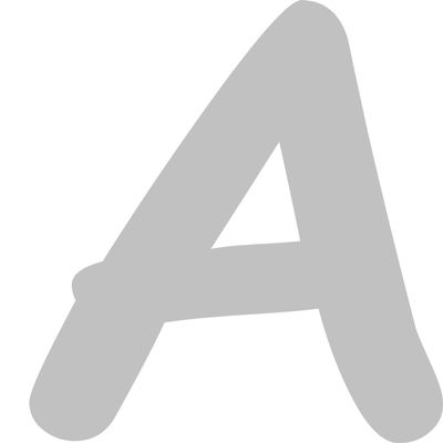Kleckerliese Letter Sticker, 8 cm, Single, Satin-Matte Alphabet Decal for Children's Room, Wall, Door, Furniture & Car, Self-Adhesive & Contour-Cut, A, Gray