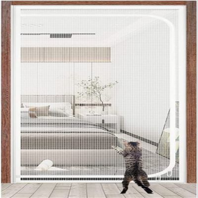 Reinforced Pet Screen Door, 90 x 200 cm, White