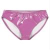 TSSOE Men's Patent Leather Wetlook Briefs, Hot Pink, XXL view 3