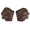 EVTSCAN Horse Hind-Leg Fetlock Boots, Breathable Shock-Absorbing, Perforated, Brown (L) view 1