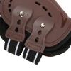 EVTSCAN Horse Hind-Leg Fetlock Boots, Breathable Shock-Absorbing, Perforated, Brown (L) view 3