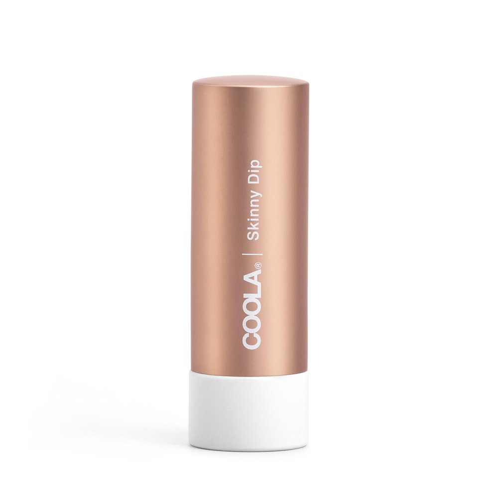 COOLA Mineral Liplux Organic Tinted Lip Balm Sunscreen SPF 30 Skinny Dip, 4.2 g