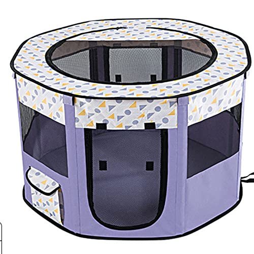 Foldable Dog Kennel and Playpen for Small Dogs, Dream Purple
