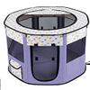 Foldable Dog Kennel and Playpen for Small Dogs, Dream Purple view 1