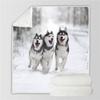 Kids' 3D Husky Dog Plush Blanket, 100 x 130 cm view 4