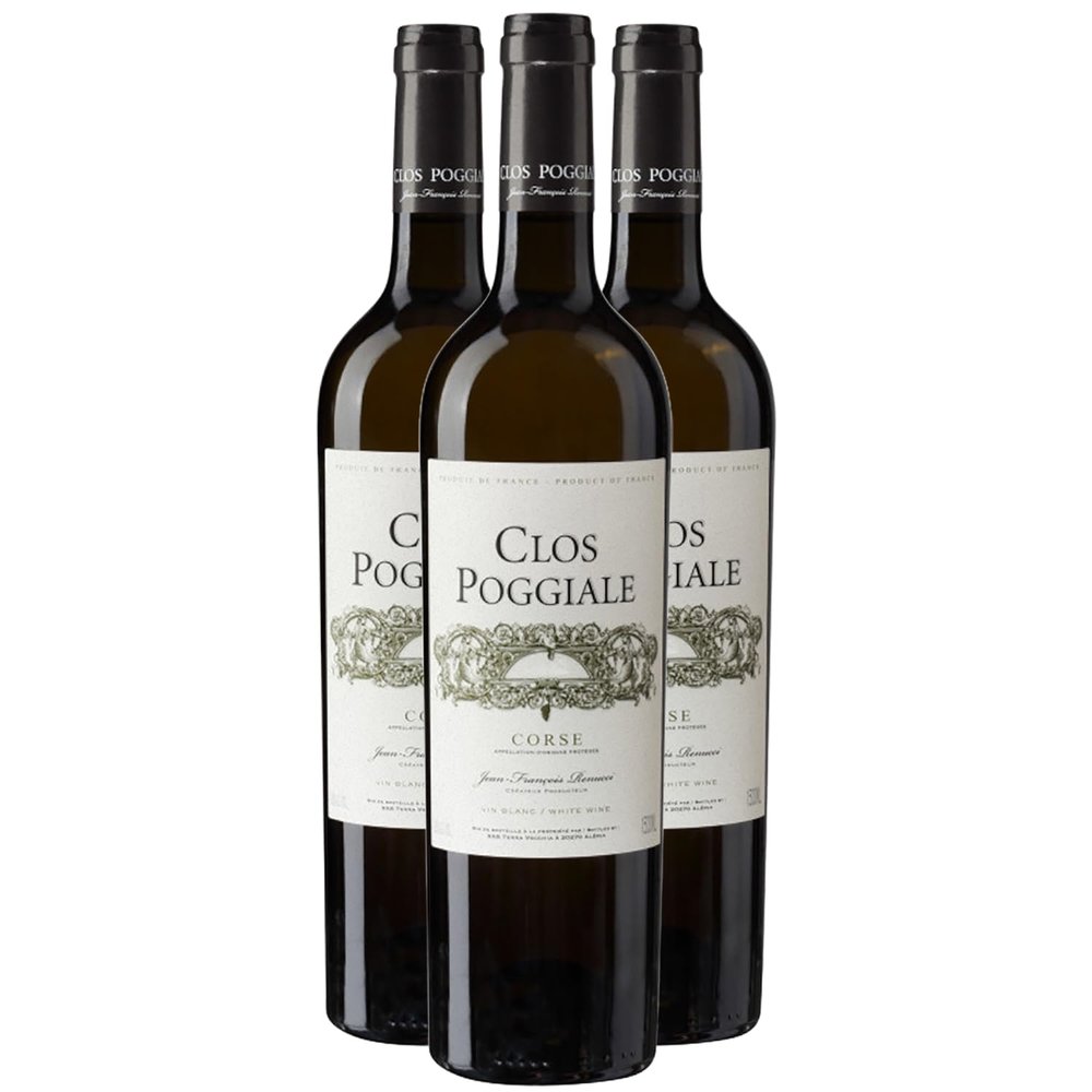Corsica White Wine 2022 – Clos Poggiale – PDO – Vermentinu – 3 x 750 ml