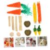 Mipcase Rabbit Toy Set for Chewing and Teething for Small Pets view 2