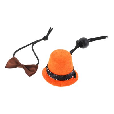 WOONEKY Reptile Hat and Bow Tie Set for Decoration and Costumes, 1 Set
