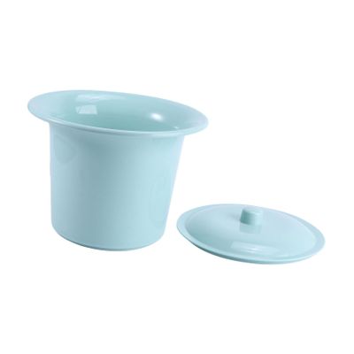 Plastic Bedpan with Lid, 1 Count, Green